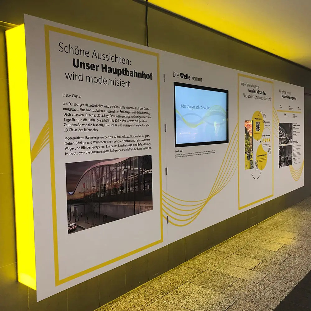 Foliendruck für die DB von AR Display