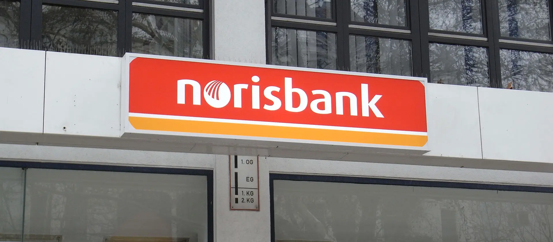 Lichtwerbung für norisbank von AR Display, querformatbild